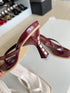 Single Straps Square Open Toe Heel